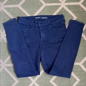 Old Navy Women's Blue rockstar mid-rise Jeggings size 6